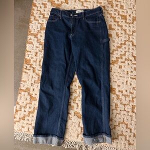 Abercrombie & Fitch Dark Blue curve love jeans